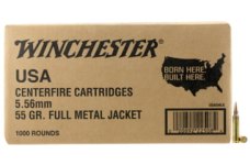 Winchester USA 5.56x45mm NATO 55 grain Ball (M193) Full Metal Jacket (FMJ) Brass Centerfire Rifle Ammunition – $0.59 CPR