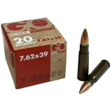 GLOBAL ORDNANCE ARSENAL 7.62X39 AMMO 122 GRAIN FMJ STEEL CASE 20 RDS – $6.99